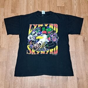 Vintage 1992 Lynyrd Skynyrd Made in the South Black Shirt Size Large